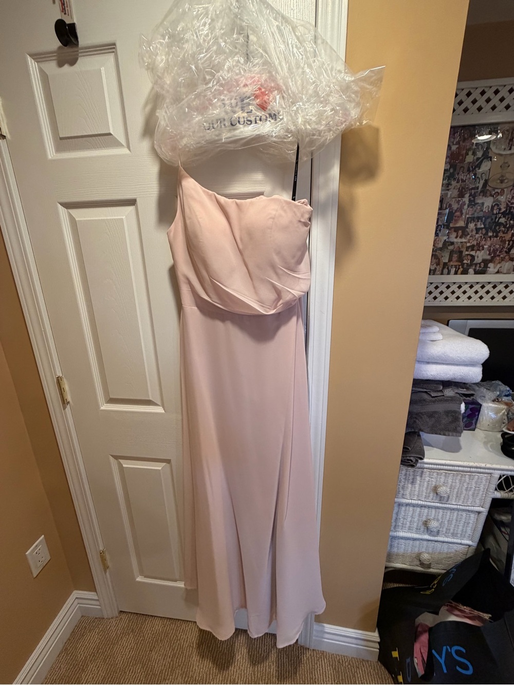 SORELLA VITA One Shoulder Blush Pink Formal Gown